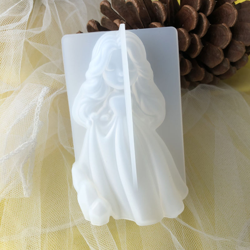 3D Cute Princess Silicone Cand - Candle Making Design 评论和价格