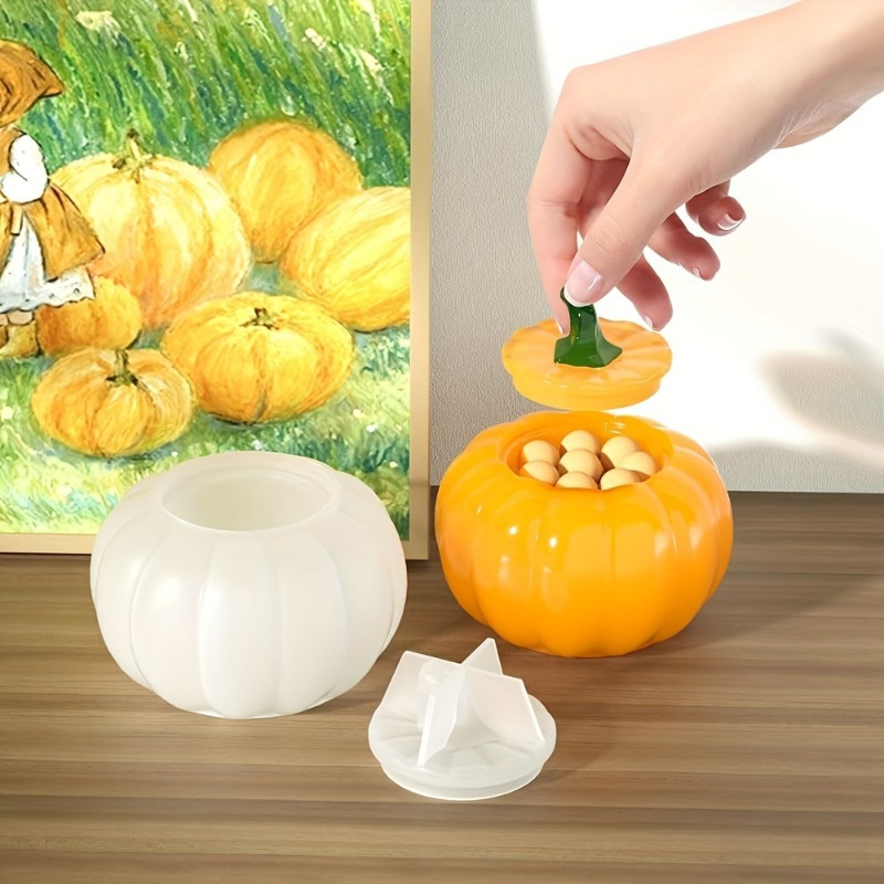 2pcs Pumpkin Jar Silicone Mold - Candle Making Design 评论和价格