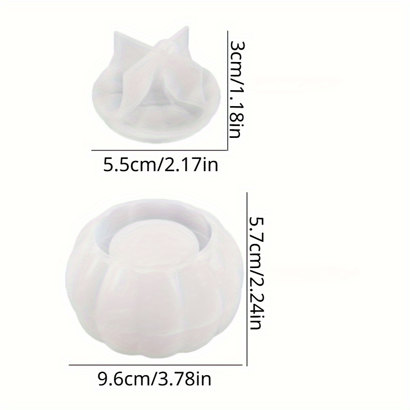 2pcs Pumpkin Jar Silicone Mold - Candle Making Design 评论和价格