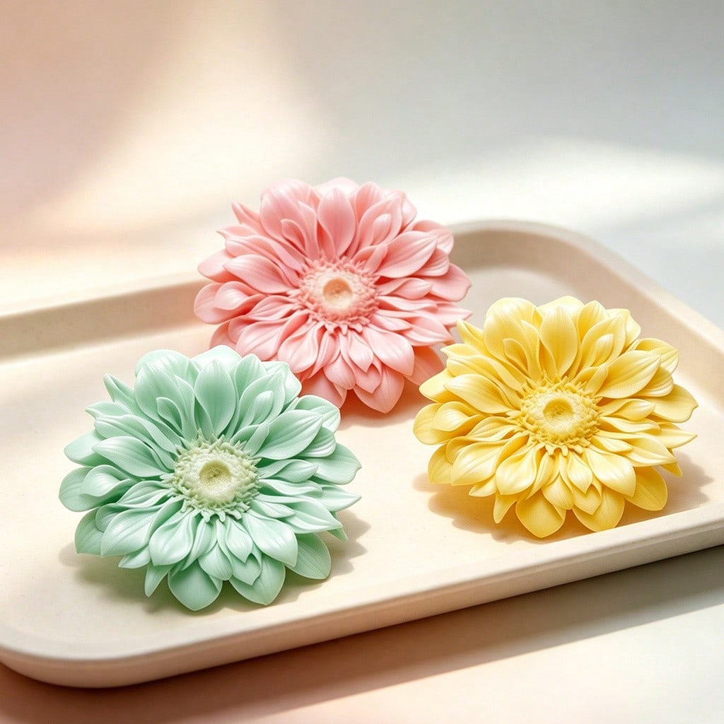 3D Gerbera Silicone Candle Mol - Candle Making Design 评论和价格