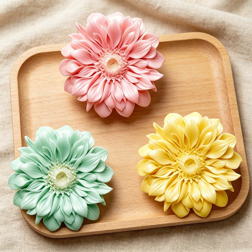 3D Gerbera Silicone Candle Mol - Candle Making Design 评论和价格
