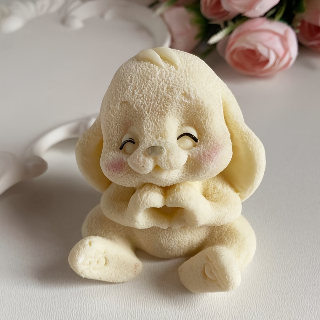 1pc Adorable Rabbit Resin Sili - Candle Making Design 评论和价格