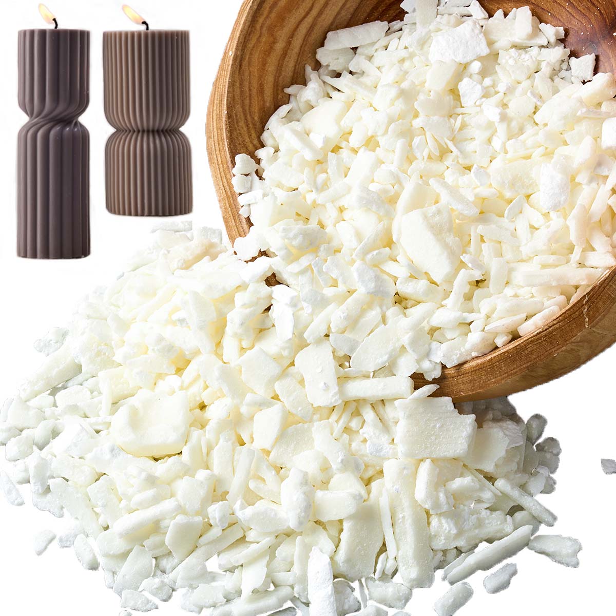 1 Pounds Pure White Soy Wax Fo - Soy Wax Pillar Blend 评论和价格