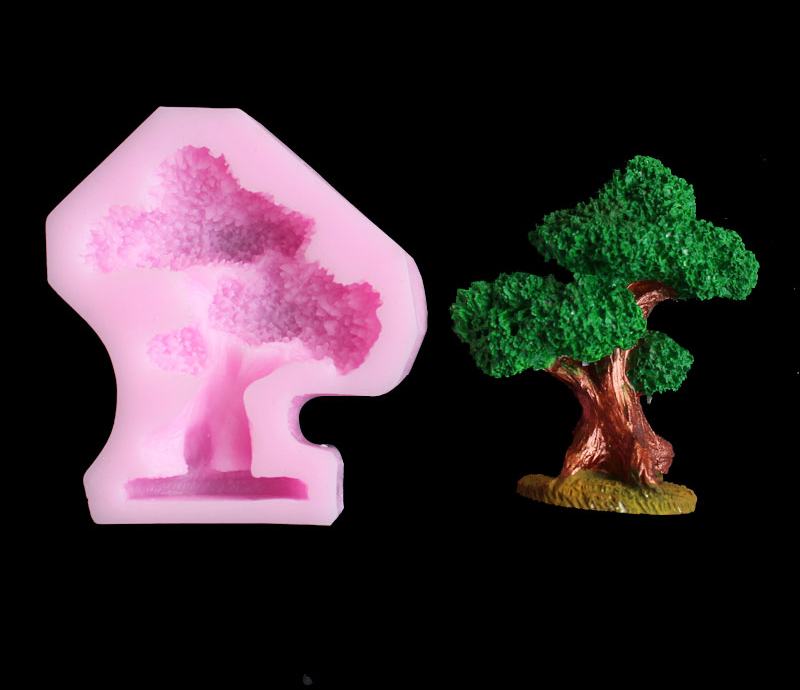 Pine tree silica gel mold DIY  - Candle Making Design 评论和价格