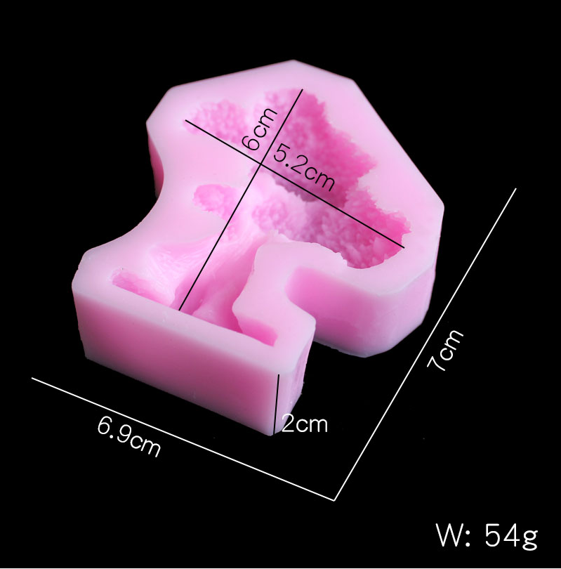 Pine tree silica gel mold DIY  - Candle Making Design 评论和价格