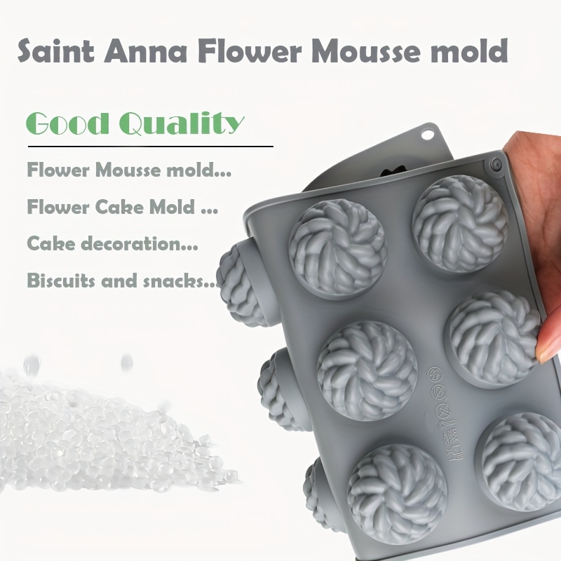 1Pc Cake Mold Santa Ana Floral - Candle Making Design 评论和价格