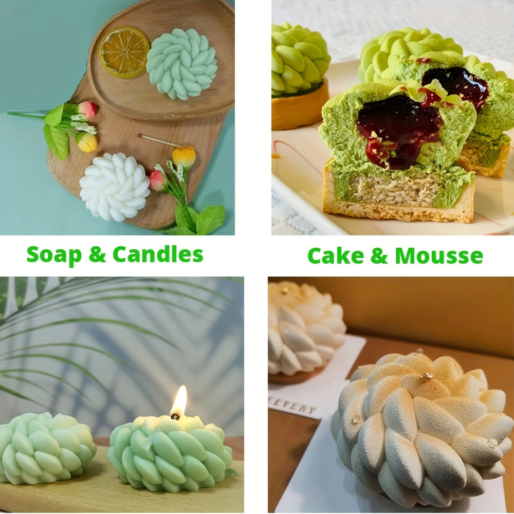 1Pc Cake Mold Santa Ana Floral - Candle Making Design 评论和价格