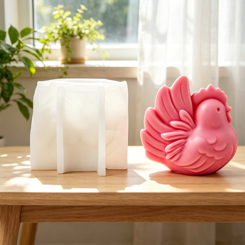 Cartoon Hen Silicone Candle Mo - Soy Wax Pillar Blend 评论和价格