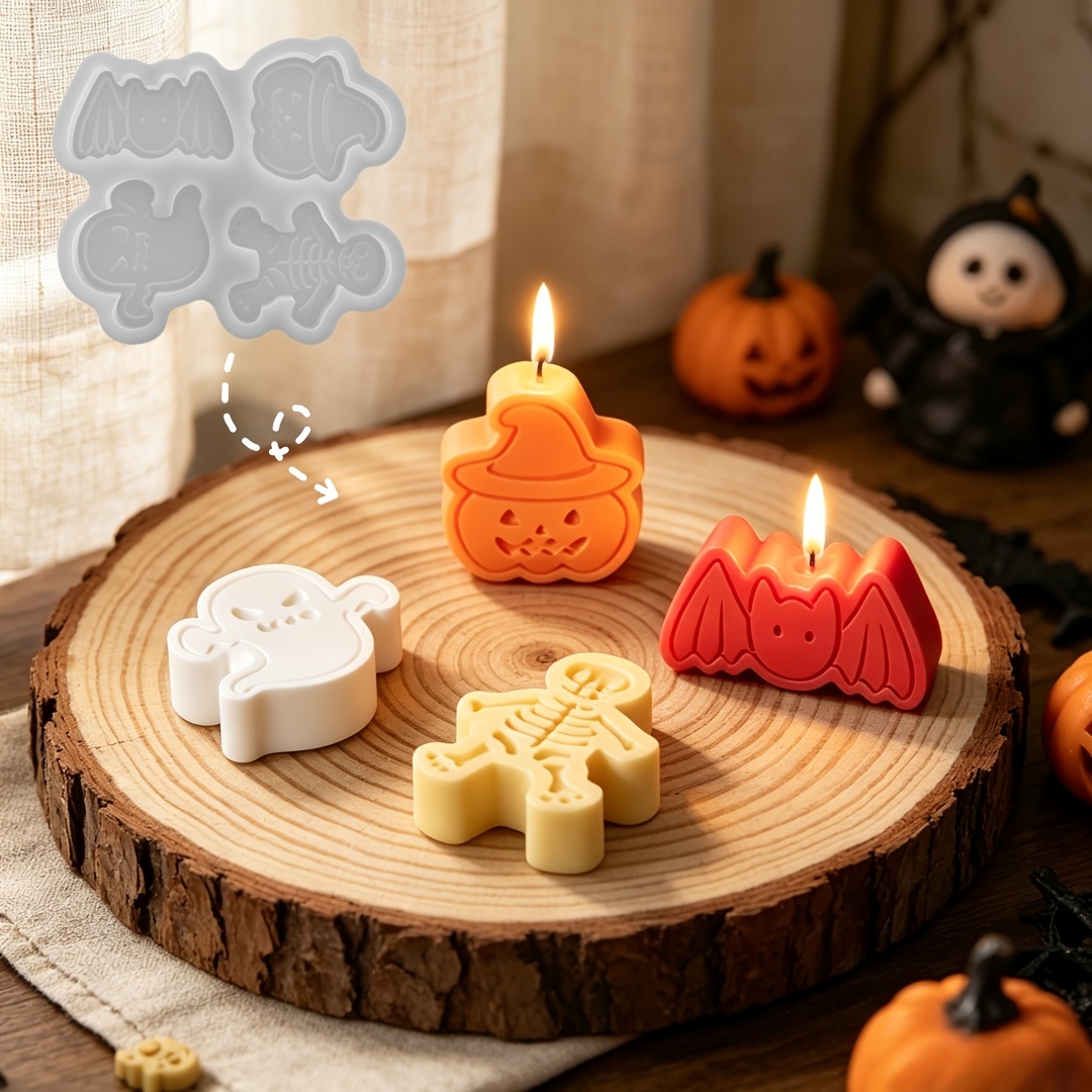 4-cavity silicone resin mold s - Candle Making Design 评论和价格