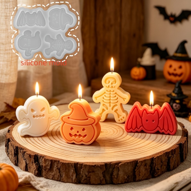 4-cavity silicone resin mold s - Candle Making Design 评论和价格